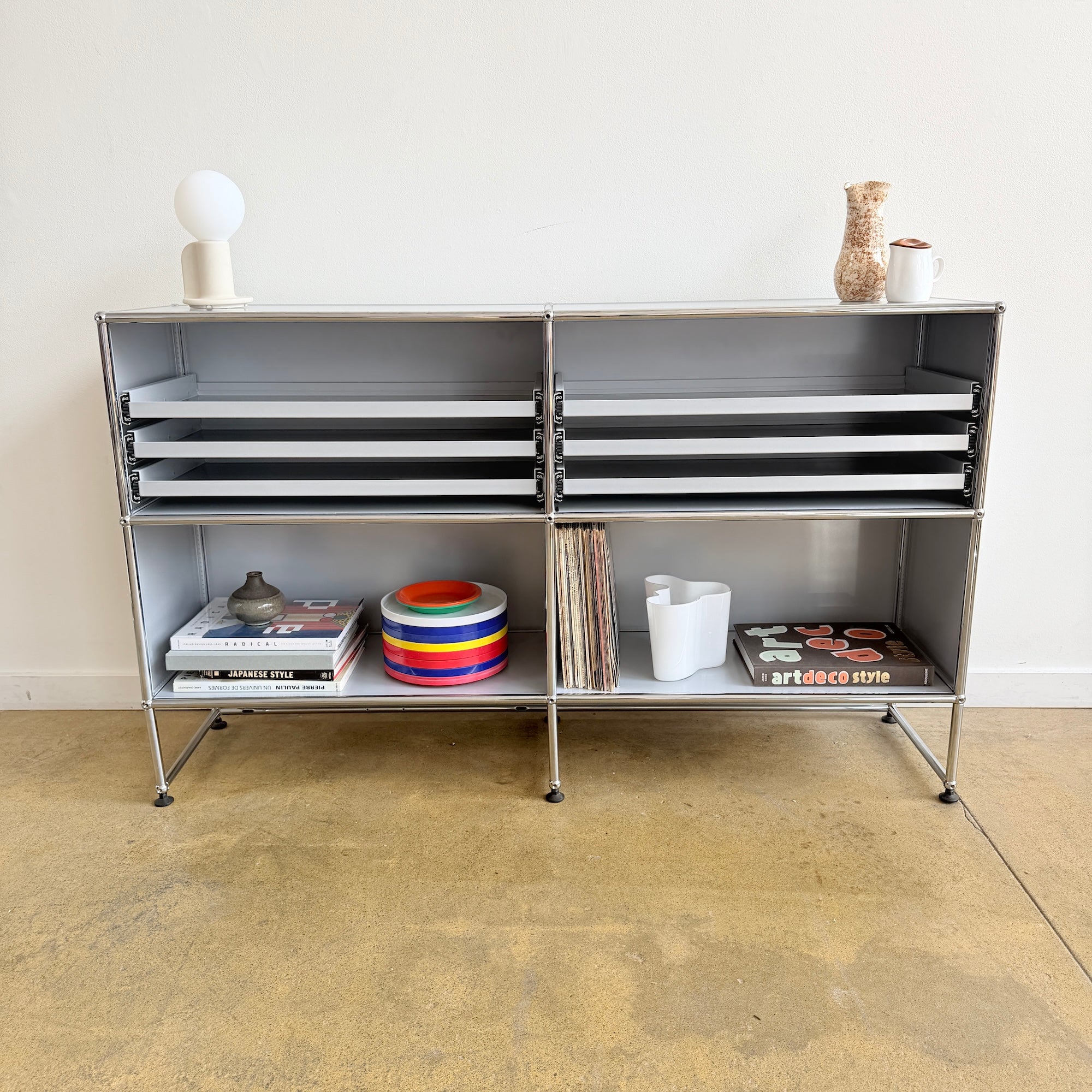 USM Haller 2X3 with 6 Pullout Trays - Silver – enliven mart