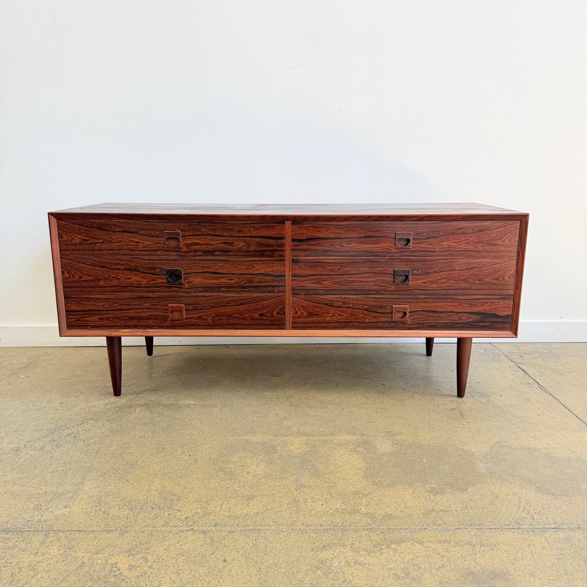Danish Modern Rosewood Low Dresser by Brouer Mobelfabrik – enliven mart