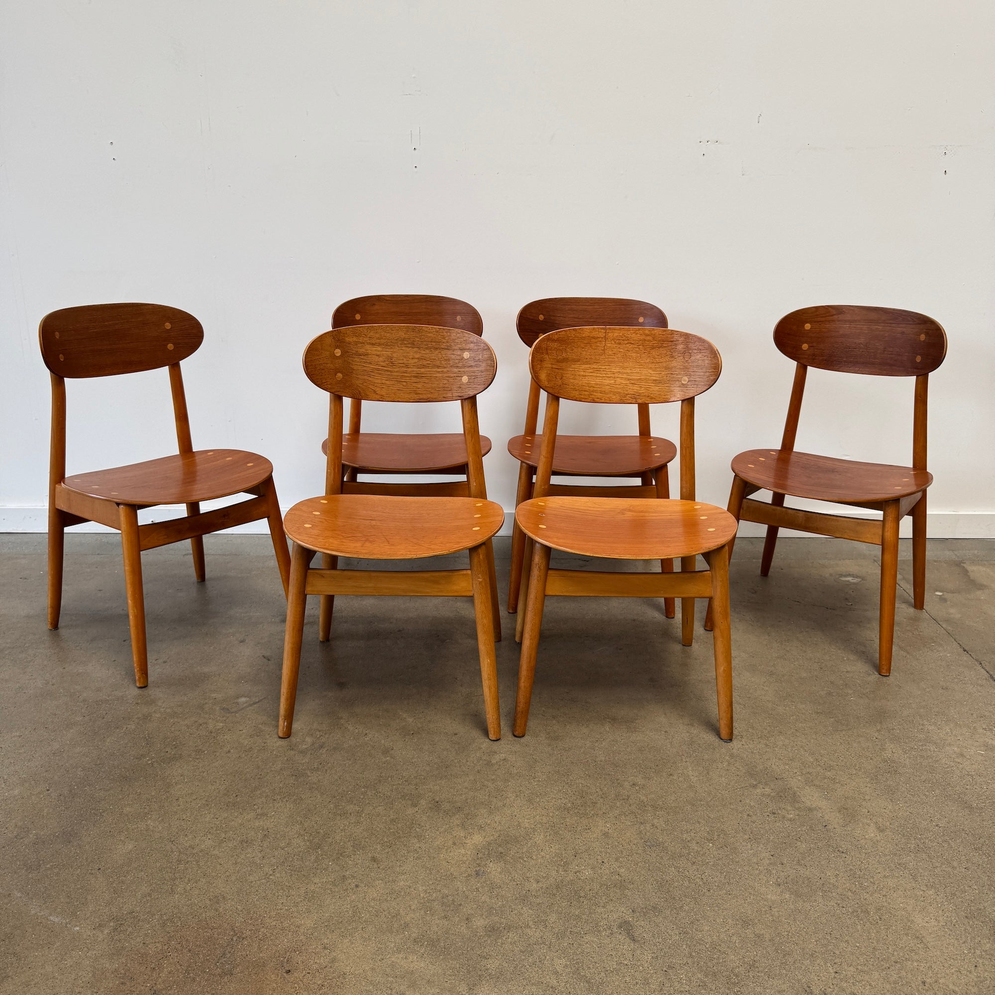 Vintage Set of Six 'Eva' Dining Chairs by Sven-Erik Fryklund for