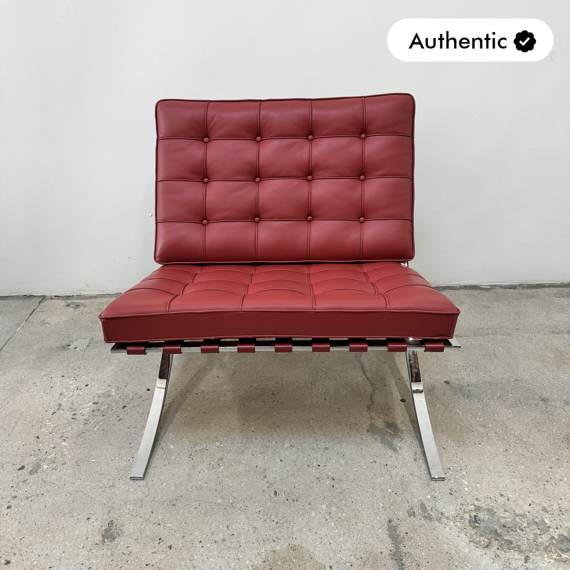 Authentic! Knoll Mies Van Der Rohe iconic Barcelona chair Authentic! Knoll Mies Van Der Rohe iconic Barcelona chair