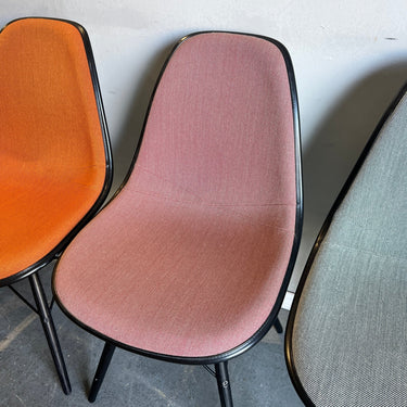 Authentic Herman Miller Eames Upholstered set of 8 multicolor dining chairs - enliven mart