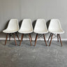 Authentic Herman Miller set of 4 Eames plastic molded chairs - enliven mart