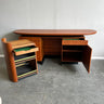 Danish MCM Skovby Møbelfabrik Teakwood Bar station with bar cart - enliven mart