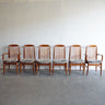 Mid Century Modern (Set of 6) teak dining chairs by Benny Linden - enliven mart