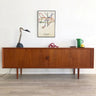 Teak Mid Century Danish Server by Svend Larsen for Faarup Mobel Fabrik - enliven mart