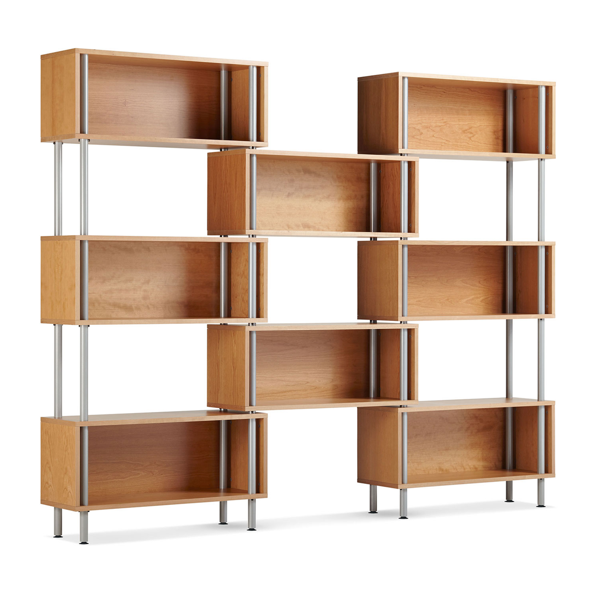 Blu Dot Walnut Chicago 8 Box Shelf