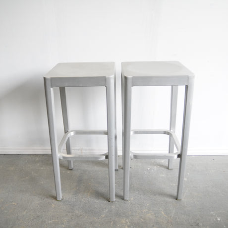 Authentic Set of 2 Emeco Stool by Philippe Starck