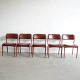 Danish Erik Buch 1960s Set of 5 Danish Rosewood Dining Chairs