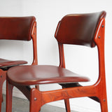 Danish Erik Buch 1960s Set of 5 Danish Rosewood Dining Chairs
