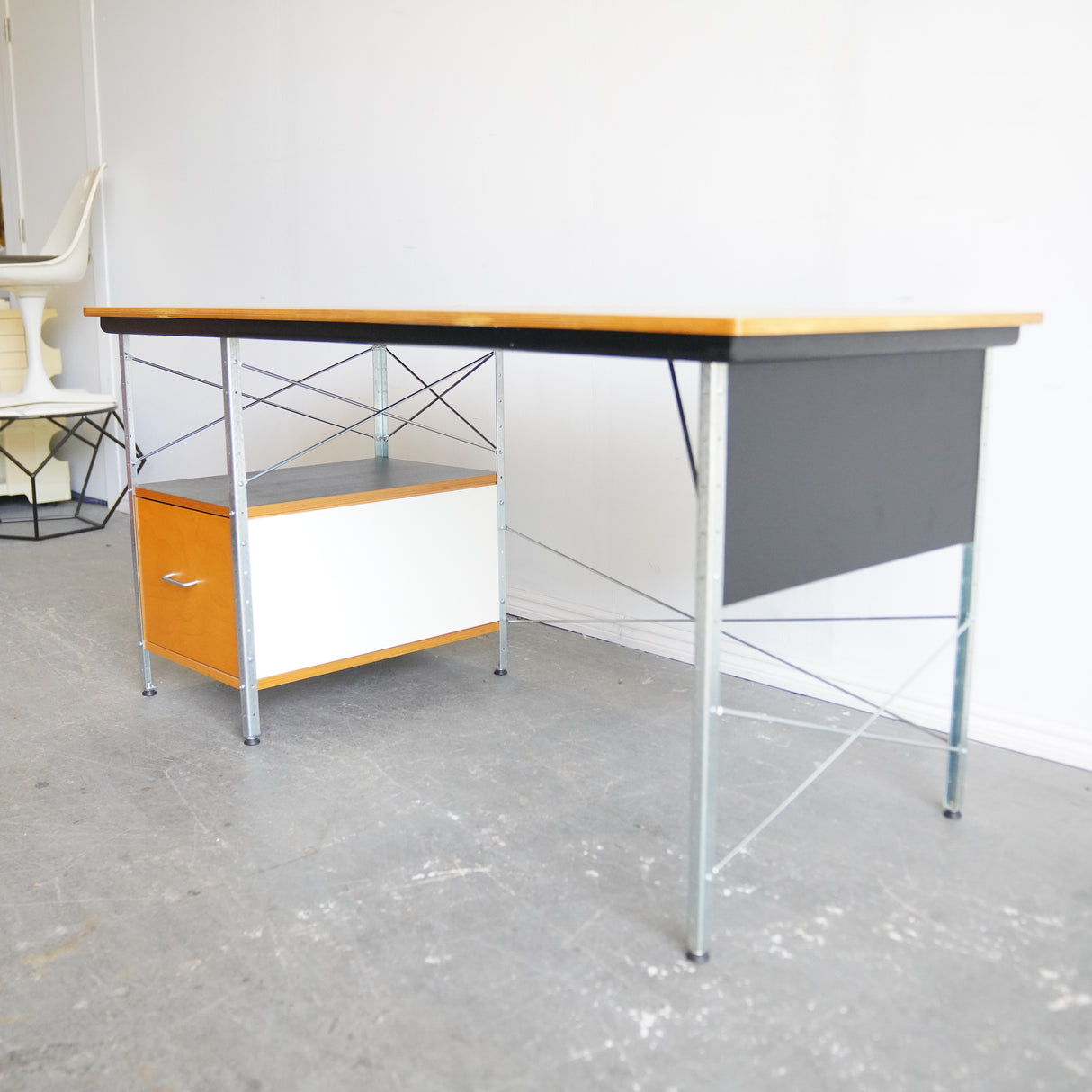 Authentic Herman Miller Eames Desk Unit with Storage