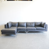 Design Within Reach 3 Piece American Leather Albert Sectional by Ted Boerner