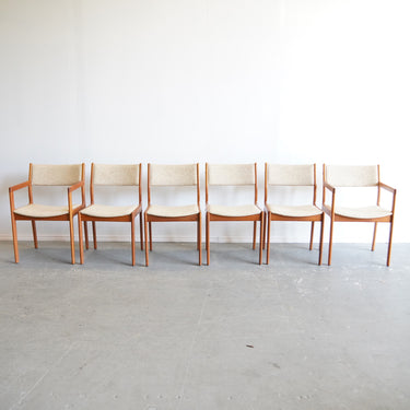 Danish Modern Teak Dining Chairs - Set of 6