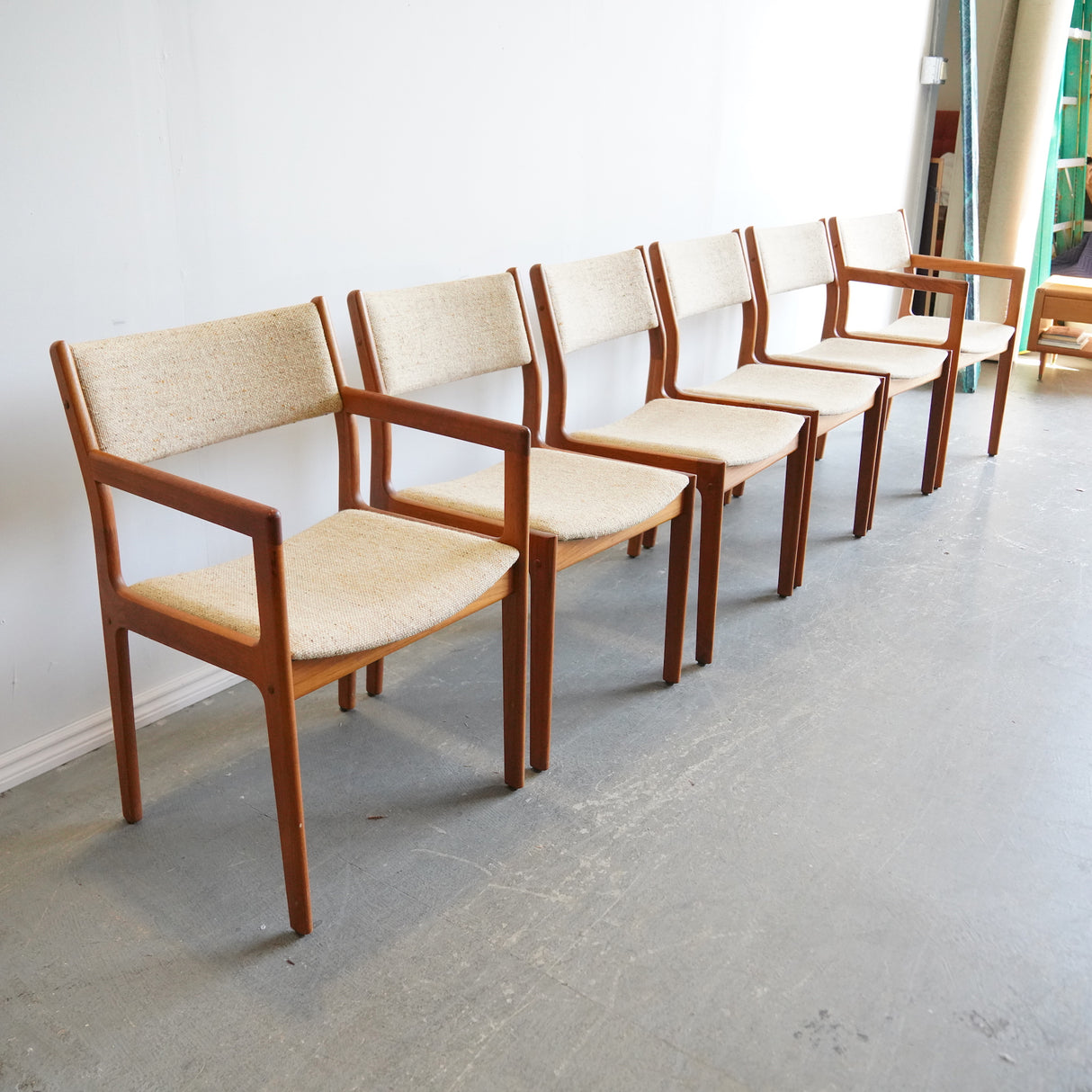 Danish Modern Teak Dining Chairs - Set of 6
