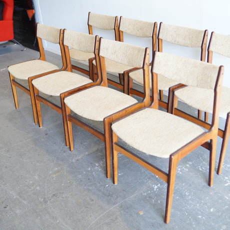 Danish teak chairs by Erik Buch for Anderstrup Stolefabrik, 1960s (Set of 8)