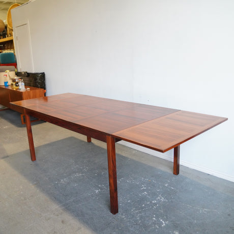 Mid-Century Danish Modern Eight-Foot Rosewood Dining Table by Kai Winding