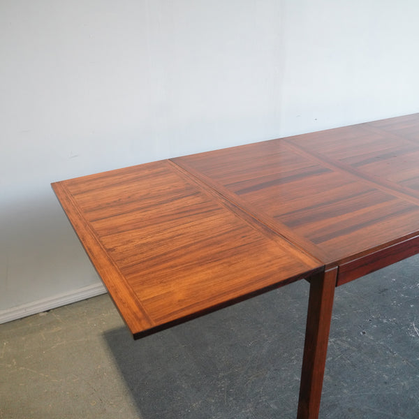 Mid-Century Danish Modern Eight-Foot Rosewood Dining Table by Kai Winding