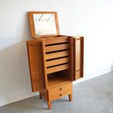 Danish Modern Teak Jewelry Cabinet by Fbj Mobler of Denmark