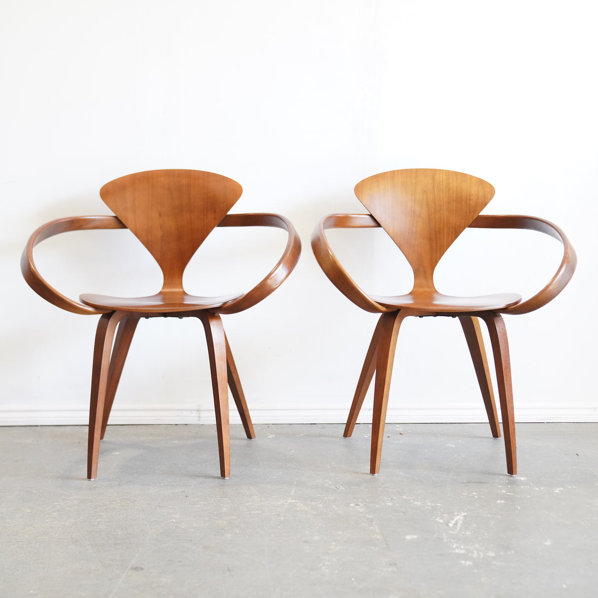 Authentic! Design Within Reach Pair of Cherner Armchair
