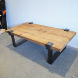 Restoration Hardware Reclaimed solid Wood & Metal Coffee Table