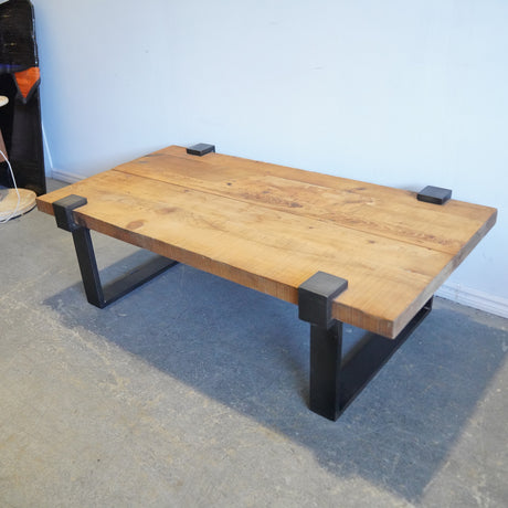 Restoration Hardware Reclaimed solid Wood & Metal Coffee Table