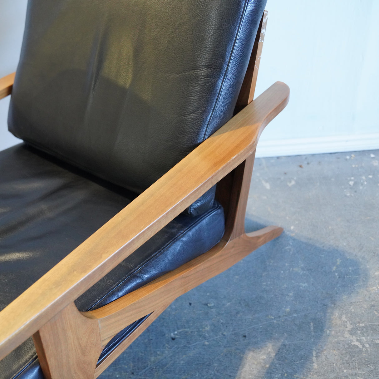 Gus Truss Leather Lounge Chair