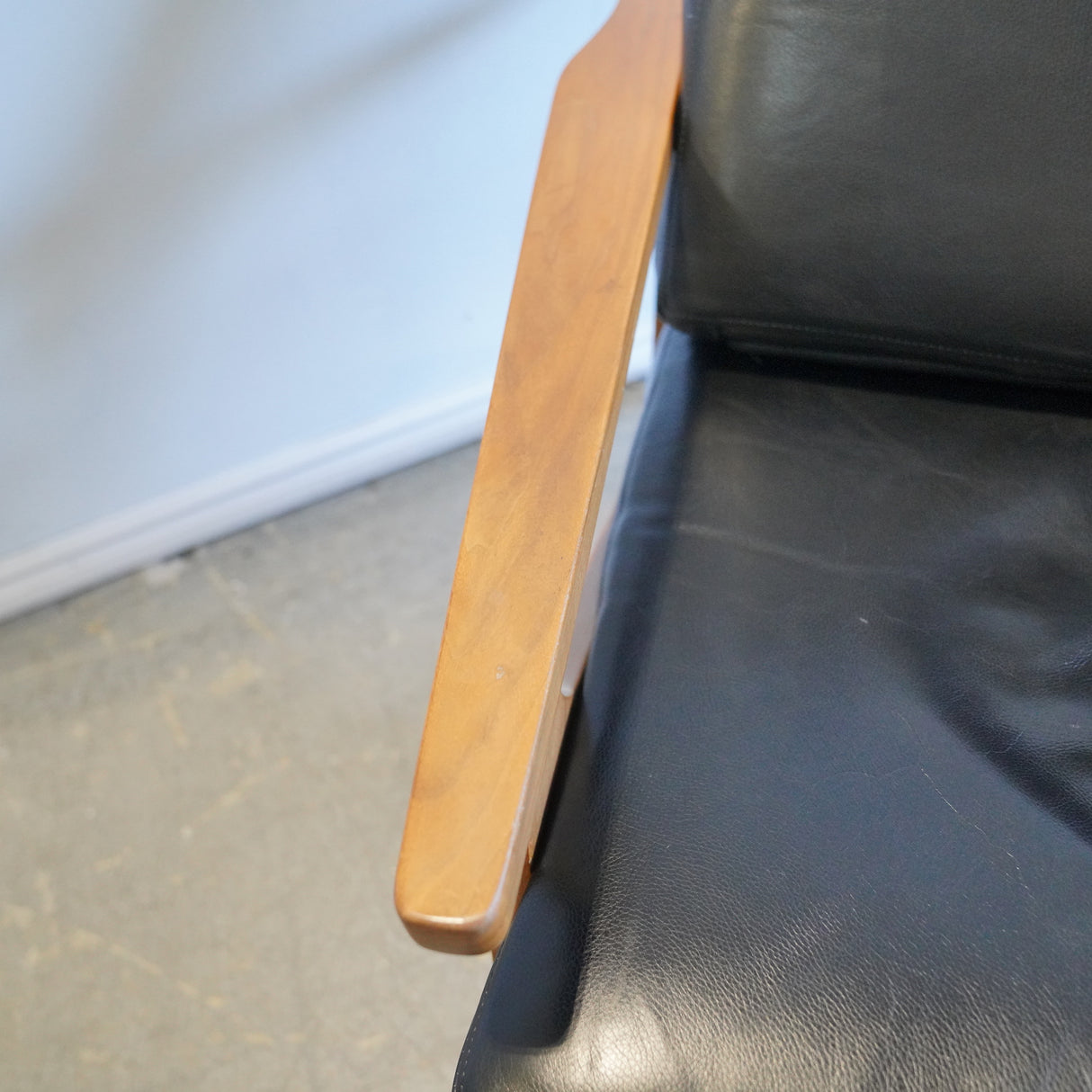 Gus Truss Leather Lounge Chair
