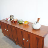 1960s Mid-Century Rosewood and Walnut Credenza by Stanley