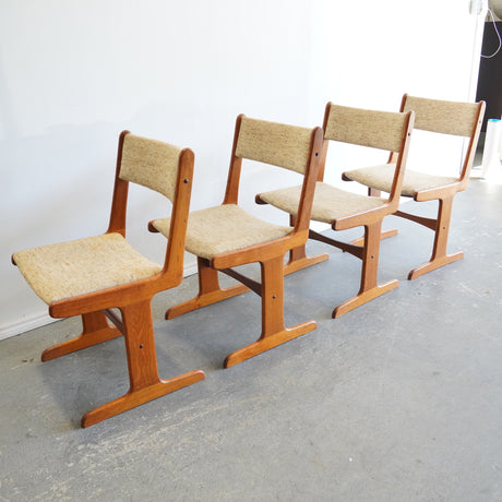 Danish Modern Teak Dining Chairs by Gangso Møbler - Set of 4