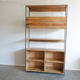 West Elm Industrial Open & Closed Storage Bookcase
