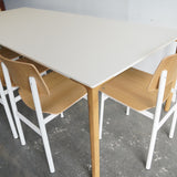 Kristalia Boiacca Wood Table with metal base