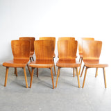 West Elm Set of 8 Crest Bentwood Dining Chairs