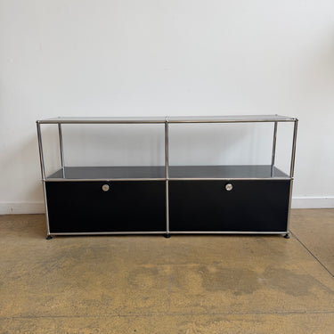 USM Haller 2X2 Media Console - Graphite Black