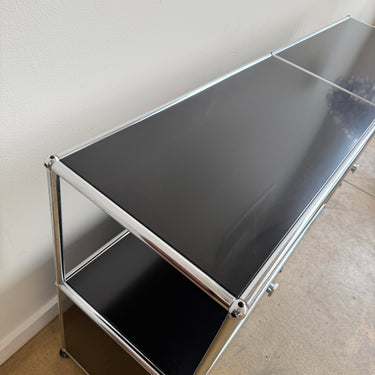 USM Haller 2X2 Media Console - Graphite Black