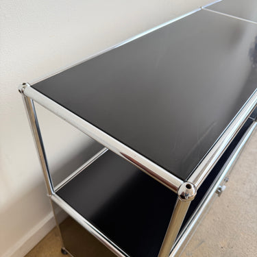 USM Haller 2X2 Media Console - Graphite Black