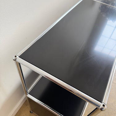 USM Haller 2X2 Media Console - Graphite Black