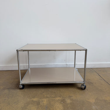 USM Haller Coffee Table on Wheels - Beige