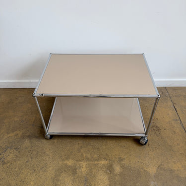 USM Haller Coffee Table on Wheels - Beige