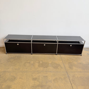 USM Haller Low 3X2 Media Console - Graphite Black
