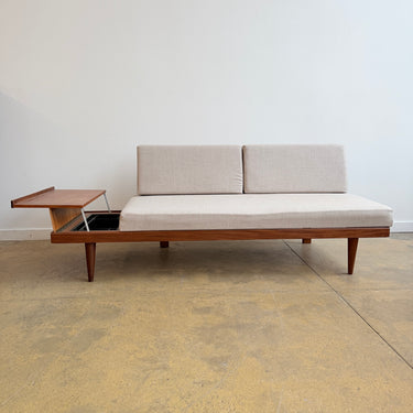 Mid Century Modern Ekornes Svane Storage Sofa (Herman Miller Upholstery)