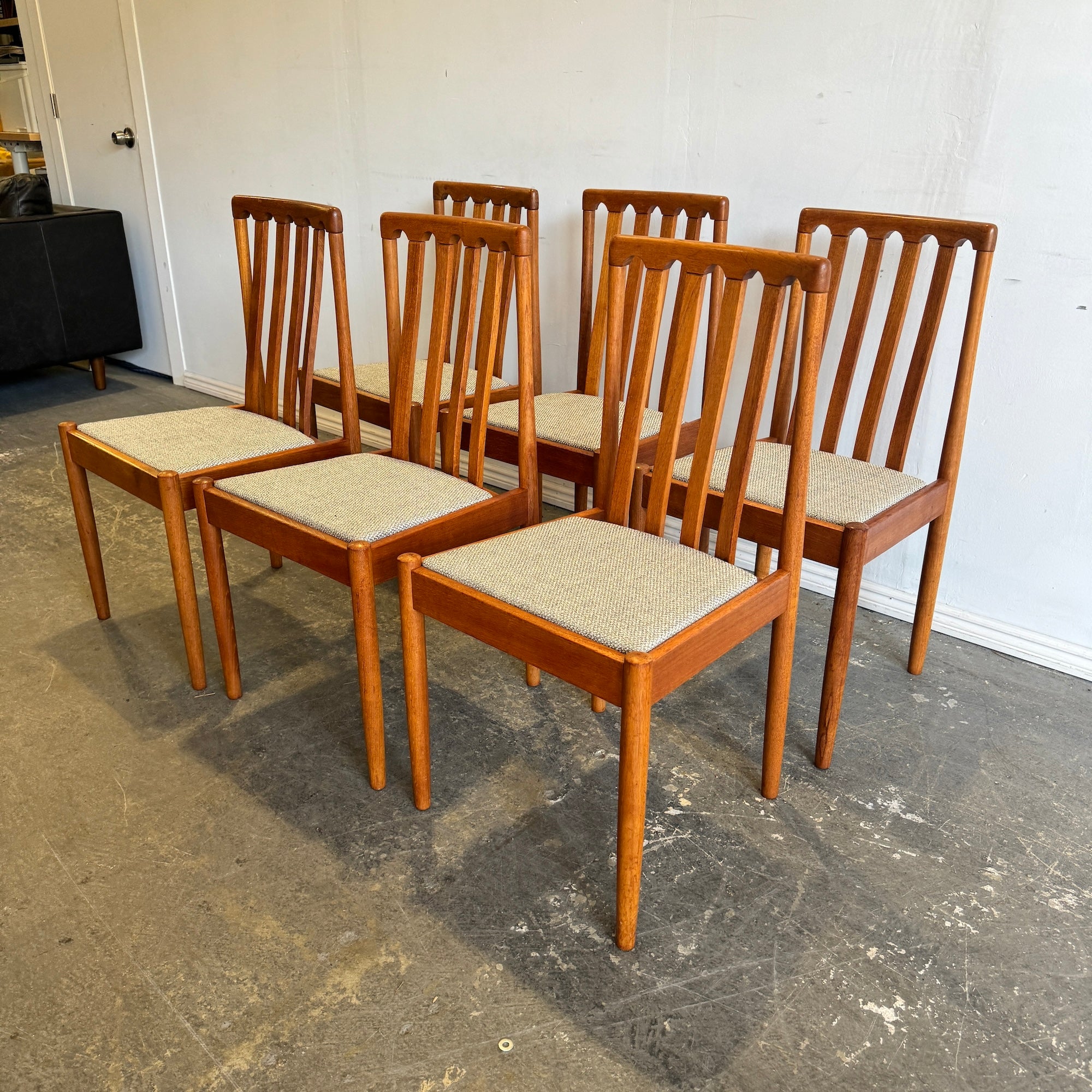 Midcentury Modern Danish Teak Dining Chairs from Coppenhagen