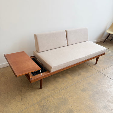 Mid Century Modern Ekornes Svane Storage Sofa (Herman Miller Upholstery)