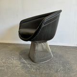 Authentic! Knoll Warren Platner Leather Lounge Chair