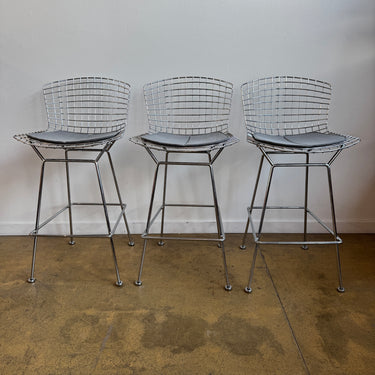 Authentic! Knoll Bertoia set of 3 Bar Stools
