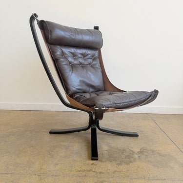 Vintage Falcon High-Back Chair by Sigurd Resell for Vatne Møbler 1970s