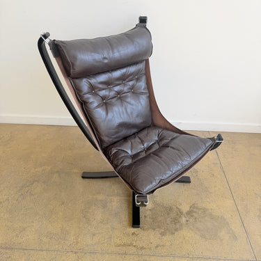 Vintage Falcon High-Back Chair by Sigurd Resell for Vatne Møbler 1970s