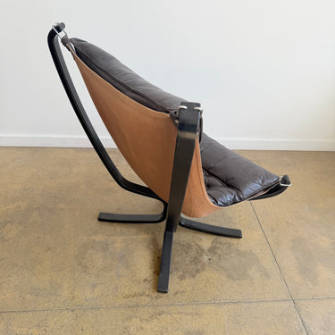 Vintage Falcon High-Back Chair by Sigurd Resell for Vatne Møbler 1970s