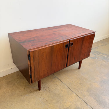 Danish Modern Low Record storage Sideboard in Rosewood by Svend Ellekær