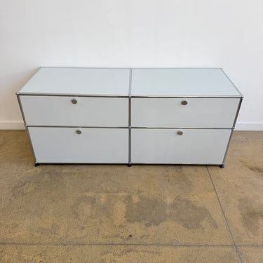 Vintage 1st Generation USM Haller 2X2 fully Enclosed - Light Grey