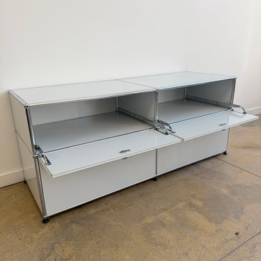 Vintage 1st Generation USM Haller 2X2 fully Enclosed - Light Grey