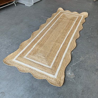 New! Serena and Lily Scallop Jute Runner  3.5X9